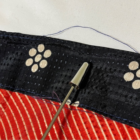 EARTHBOUND TRADING Co. Skirt 100% Silk Wrap Double Layers Reversible Multi-Color - Picture 11 of 12